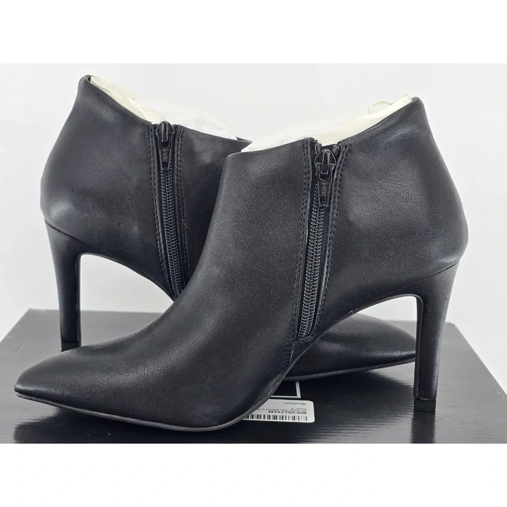 DV Dolce Vita Elowen Ankle Boots Womens 6 Black Pointed Toe Stiletto - New